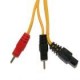 Cable Conexión 6 pins y Banana 2mm. Amarillo
