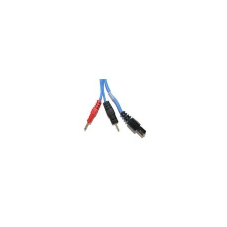 Cable Conexión 6 pins y Banana 2mm. Azul