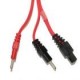 Cable Conexión 6 pins y Banana 2mm. Rojo