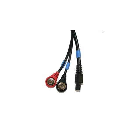 Cable Compex 6 Pins SNAP Negro/Azul