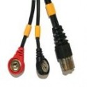 Cable Compex 8 Pins SNAP Negro/Amarillo