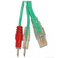 Cable Conexión 8 pins y Banana 2mm. Verde