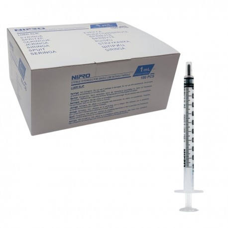 JERINGA 3 CUERPOS LUER LOCK